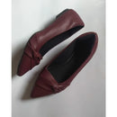 Sapatilha Feminino Bico Fino Napa Nó Lateral Maitê Love Shoes 34 Ao 40