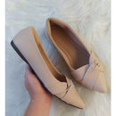 Sapatilha Feminino Bico Fino Napa Nó Lateral Maitê Love Shoes 34 Ao 40